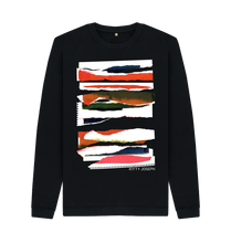 Cargar imagen en el visor de la galería, Black Printed Sweater Front
