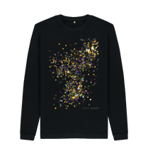 Cargar imagen en el visor de la galería, Black Printed Sweater Front
