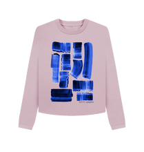 Cargar imagen en el visor de la galería, Mauve Printed Boxy Jumpers Front
