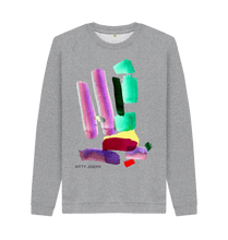 Cargar imagen en el visor de la galería, Light Heather Printed Sweater Front
