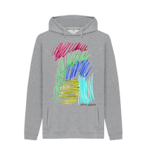 Cargar imagen en el visor de la galería, Light Heather Printed Hoody Front
