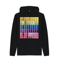 Cargar imagen en el visor de la galería, Black Printed Hoody Front
