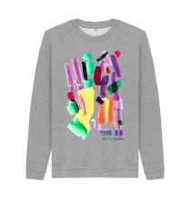 Load image into Gallery viewer, Light Heather Printed Sweater Front
