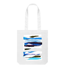 Load image into Gallery viewer, White MIDDAY CLOUD COLLAGE TOTE BAG
