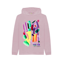 Load image into Gallery viewer, Mauve KIDS UNISEX MULTI INK HOODY

