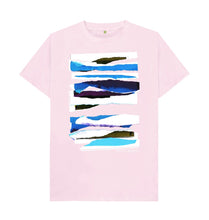 Load image into Gallery viewer, Pink UNISEX MIDDAY CLOUD COLLAGE TEESHIRT
