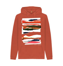 Cargar imagen en el visor de la galería, Rust UNISEX SUNSET CLOUD COLLAGE HOODY
