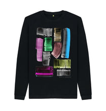 Cargar imagen en el visor de la galería, Black UNISEX MINERAL SWEATSHIRT
