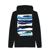 Load image into Gallery viewer, Black UNISEX MIDDAY CLOUD COLLAGE HOODY
