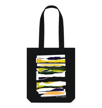 Load image into Gallery viewer, Black DAWN CLOUD COLLAGE TOTE BAG
