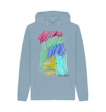 Cargar imagen en el visor de la galería, Stone Blue UNISEX JEWEL PASTELS HOODY
