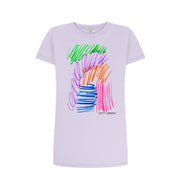 Violet UNISEX FRUIT PASTELS TEESHIRT DRESS