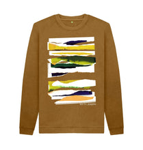Cargar imagen en el visor de la galería, Brown UNISEX DAWN CLOUD COLLAGE SWEATSHIRT
