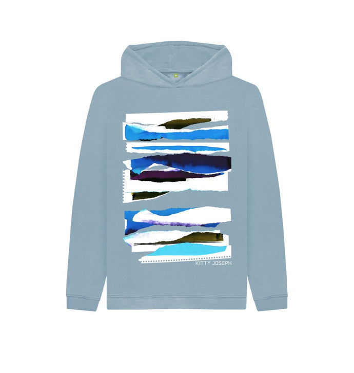 Stone Blue KIDS UNISEX MIDDAY CLOUD COLLAGE HOODY
