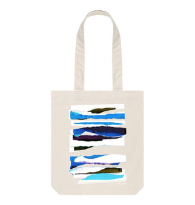 Natural MIDDAY CLOUD COLLAGE TOTE BAG