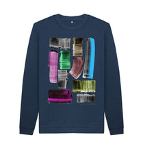 Cargar imagen en el visor de la galería, Navy Blue UNISEX MINERAL SWEATSHIRT
