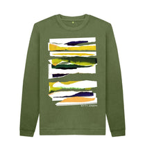 Cargar imagen en el visor de la galería, Khaki UNISEX DAWN CLOUD COLLAGE SWEATSHIRT
