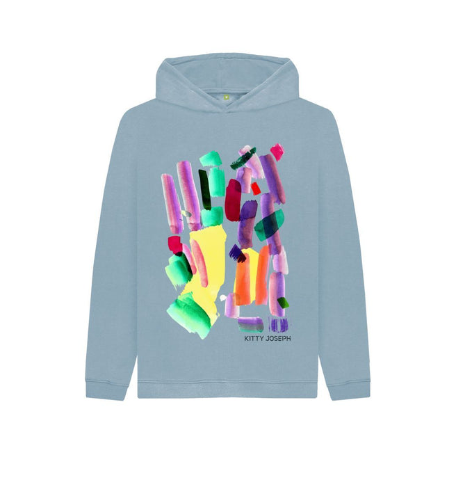 Stone Blue KIDS UNISEX MULTI INK HOODY