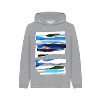 Load image into Gallery viewer, Athletic Grey KIDS UNISEX MIDDAY CLOUD COLLAGE HOODY
