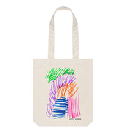 Natural FRUIT PASTELS TOTE BAG