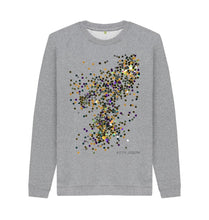 Cargar imagen en el visor de la galería, Light Heather UNISEX GOLD GLITTER SWEATSHIRT
