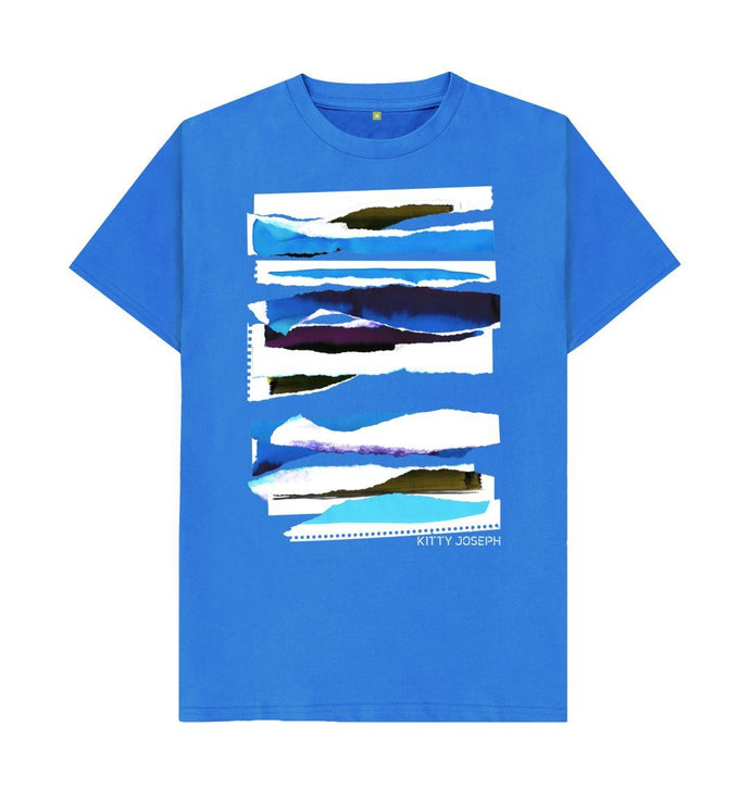 Bright Blue UNISEX MIDDAY CLOUD COLLAGE TEESHIRT