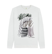 White UNISEX NEUTRAL PASTELS SWEATER
