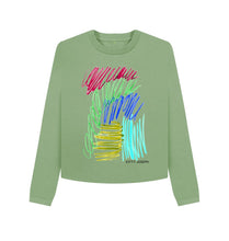 Load image into Gallery viewer, Sage UNISEX JEWEL PASTELS BOXY SWEATER
