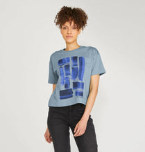 Load image into Gallery viewer, UNISEX INK STRIPES BOXY TEESHIRT
