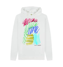 Cargar imagen en el visor de la galería, White UNISEX JEWEL PASTELS HOODY
