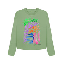 Load image into Gallery viewer, Sage UNISEX FRUIT PASTELS BOXY JUMPER

