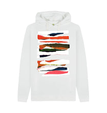 Cargar imagen en el visor de la galería, White UNISEX SUNSET CLOUD COLLAGE HOODY
