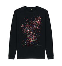 Charger l'image dans la galerie, Black UNISEX RED GLITTER SWEATSHIRT
