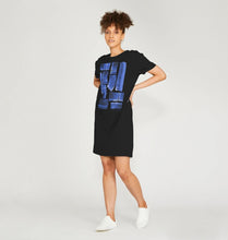 Load image into Gallery viewer, UNISEX INK STRIPES TEESHIRT DRESS
