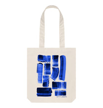 Load image into Gallery viewer, Natural INK STRIPES TOTE BAG
