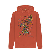 Cargar imagen en el visor de la galería, Rust UNISEX GOLD GLITTER HOODY
