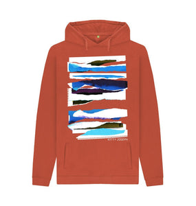 Rust UNISEX MIDDAY CLOUD COLLAGE HOODY