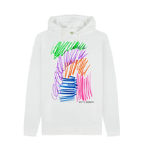 Load image into Gallery viewer, White UNISEX FRUIT PASTELS HOODY

