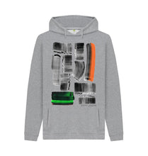 Cargar imagen en el visor de la galería, Light Heather UNISEX BLACK INK STRIPE HOODY

