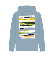 Cargar imagen en el visor de la galería, Stone Blue UNISEX DAW CLOUD COLLAGE HOODY
