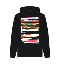Cargar imagen en el visor de la galería, Black UNISEX SUNSET CLOUD COLLAGE HOODY
