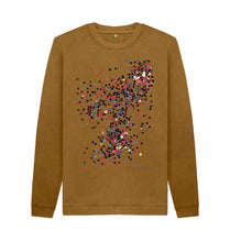 Charger l'image dans la galerie, Brown UNISEX RED GLITTER SWEATSHIRT
