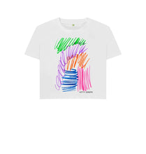 Cargar imagen en el visor de la galería, White UNISEX FRUIT PASTELS BOXY TEESHIRT

