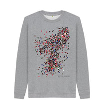 Charger l'image dans la galerie, Light Heather UNISEX RED GLITTER SWEATSHIRT
