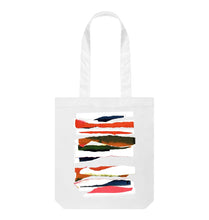 Load image into Gallery viewer, White SUNSET CLOUD COLLAGE TOTE BAG
