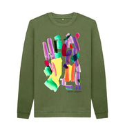 Khaki UNISEX MULTI INK SWEATSHIRT