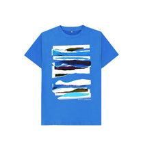 Load image into Gallery viewer, Bright Blue KIDS UNISEX MIDDAY CLOUD COLLAGE TEESHIRT
