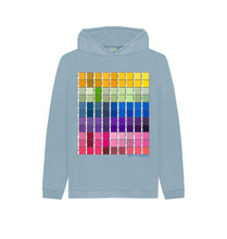 Load image into Gallery viewer, Stone Blue KIDS UNISEX CHROMOLOGY HOODY

