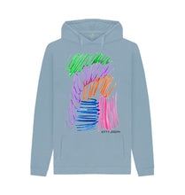 Load image into Gallery viewer, Stone Blue UNISEX FRUIT PASTELS HOODY
