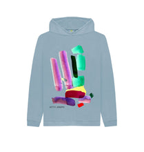 Load image into Gallery viewer, Stone Blue KIDS UNISEX INK 1 HOODY
